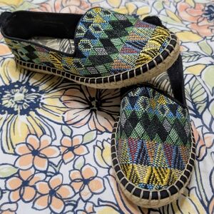 DV by Dolce Vita Multicolor Woven Espadrille Slip-Ons